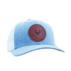 Buck Shot Shell Leather Patch Hat - Heathered Grey/White