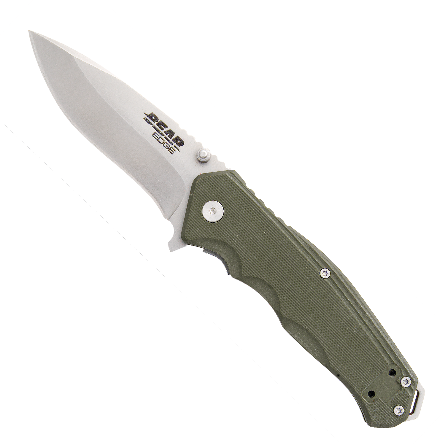 Bear & Son's 4-1/2 in. G10 Sideliner W/Trigger – OD Green 102