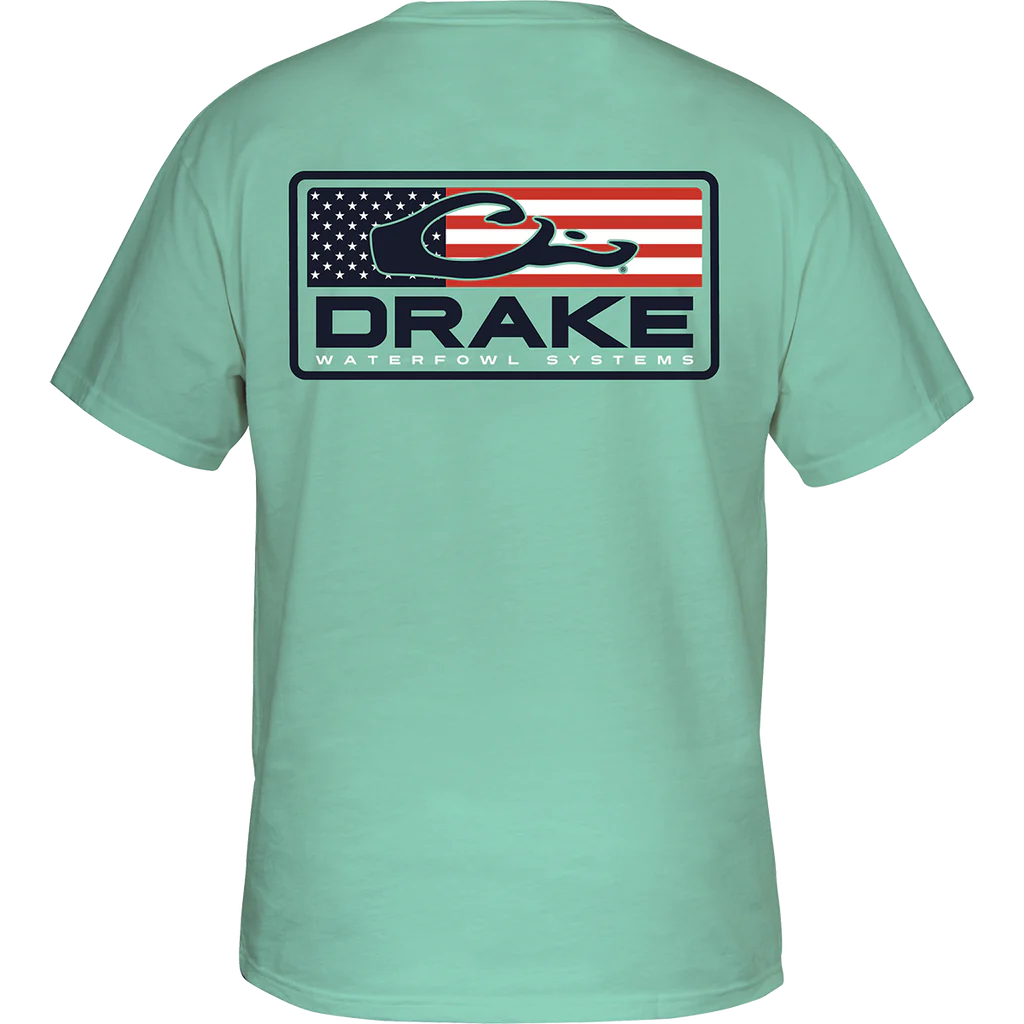 Drake Patriotic Bar T-Shirt - Beach Glass