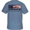 Drake Patriotic Bar T-Shirt - Silver Blue Light