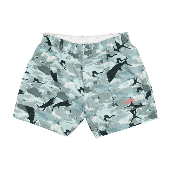 AFTCO Tactical Fishing Shorts (Grey Camo - 32)