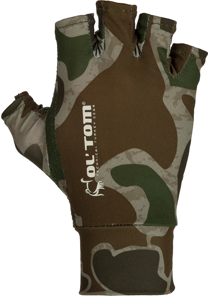 Drake Fingerless Stretch Fit Gloves - Old School Green