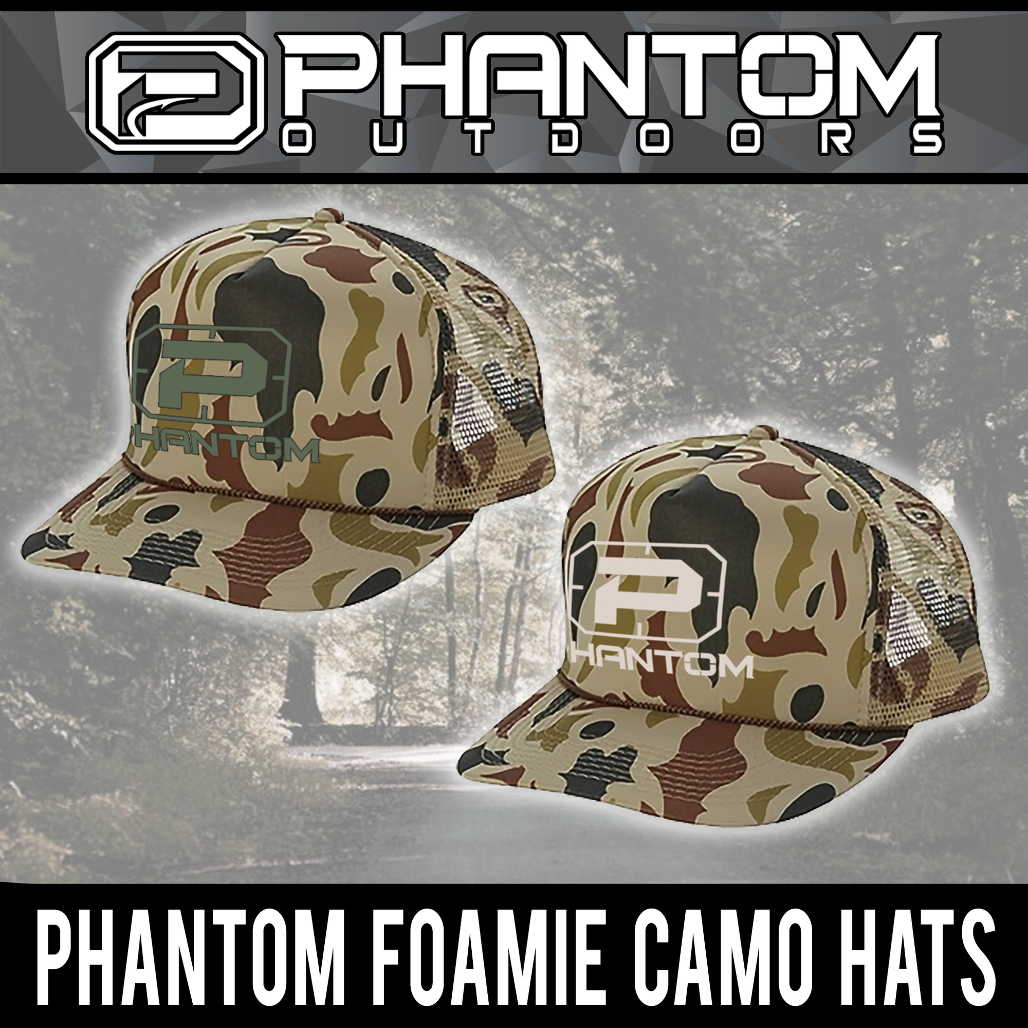 Phantom Foamie Camo Hats