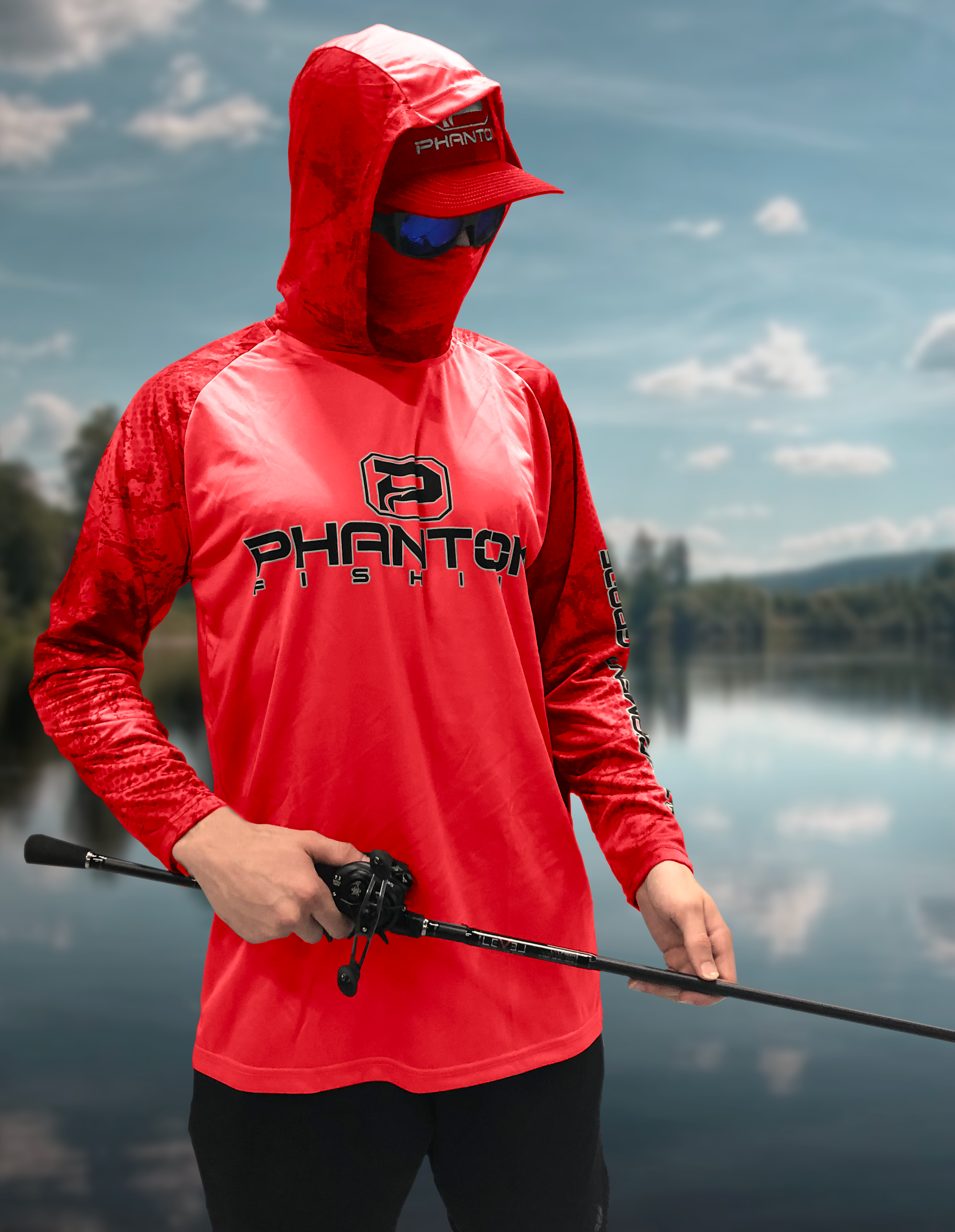 Performance top hoodie fishing