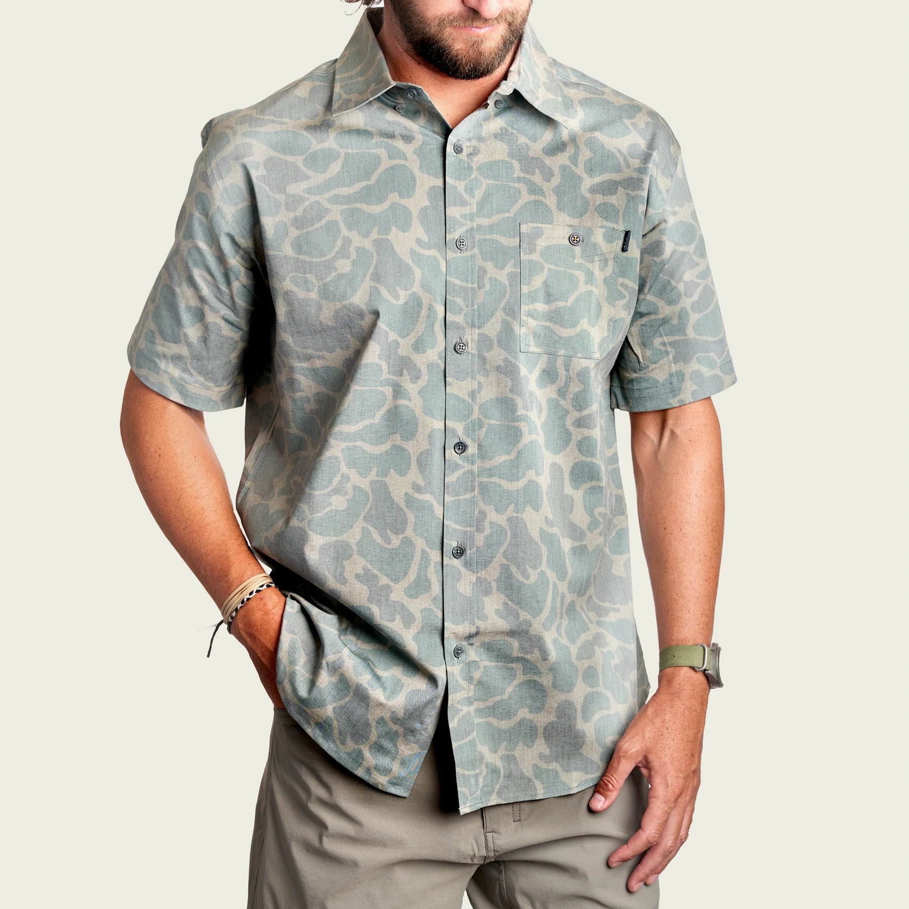 Marsh Wear Hagood Short Sleeve Button Up Shirt