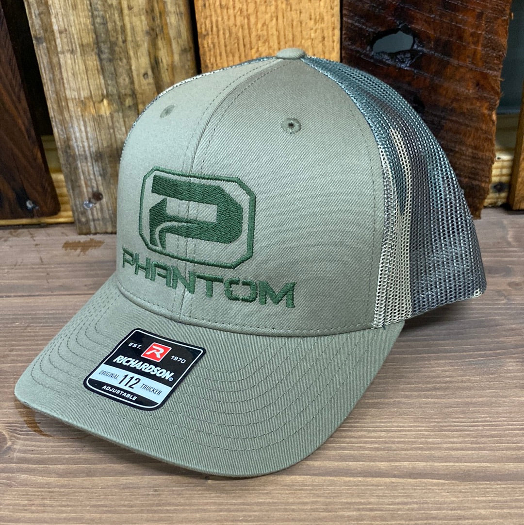 Phantom Outdoors Loden/Camo Structured Hat