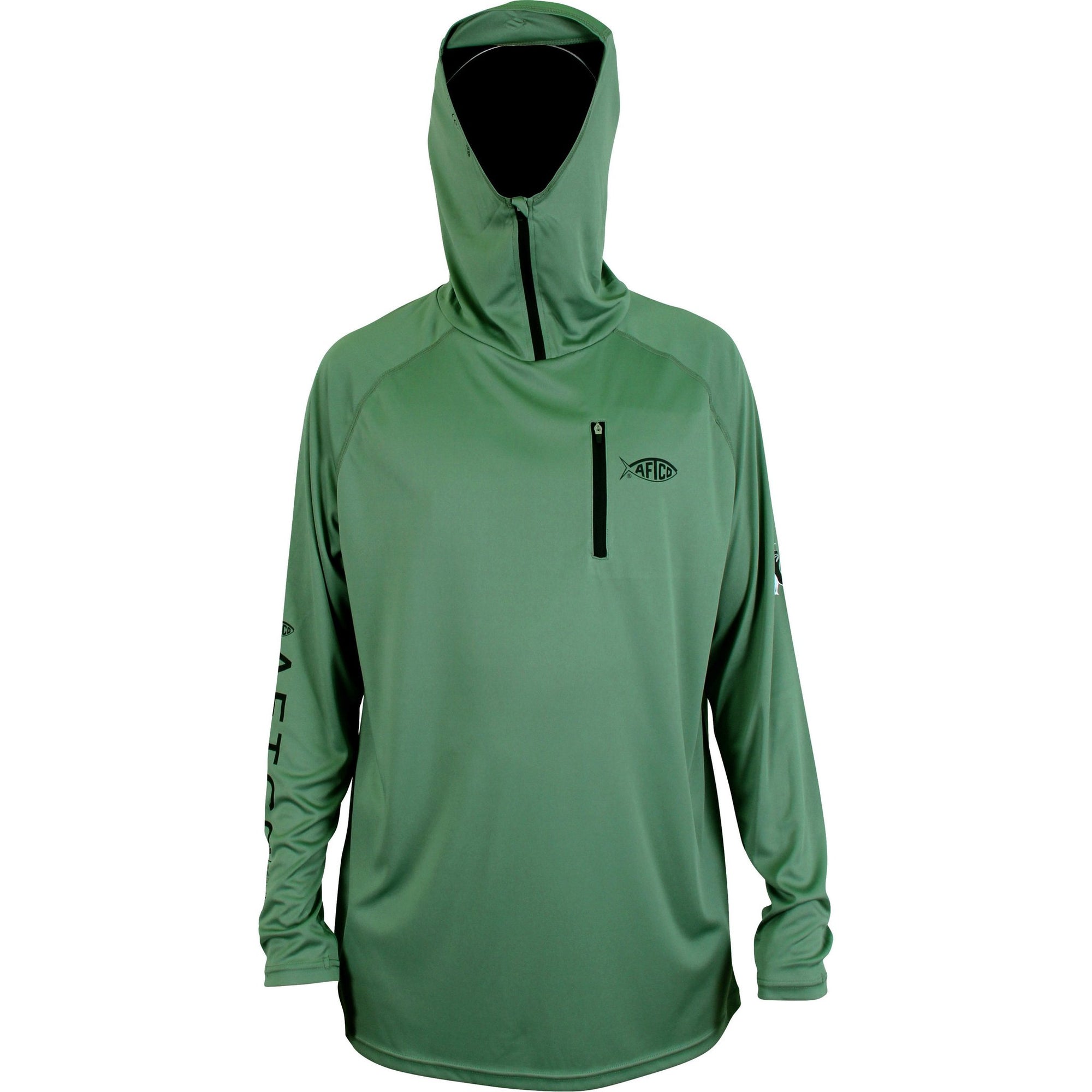 AFTCO M63127 Jason Christie Hooded Performance Shirt - Olive