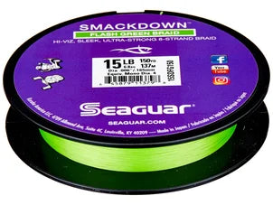 Seaguar SmackDown Flash Green Braid 150yds