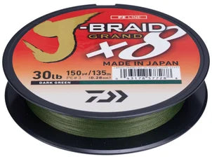 Daiwa J Braid GrandX8 150 Yard Spool